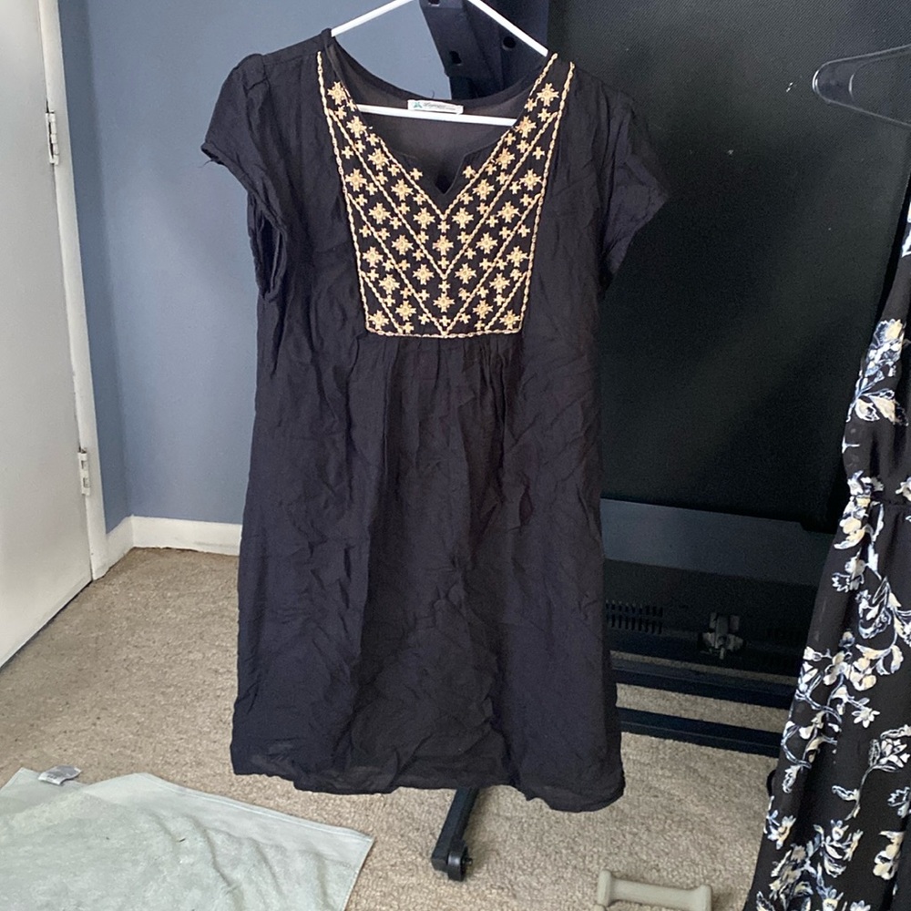 Black short dress 428